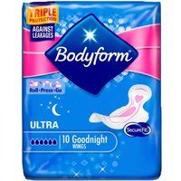 Bodyform Goodnight Ultra Towels 10 Per Pack Case Of 6