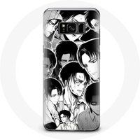 Maniacase Hoesje voor Samsung Galaxy S8 plus Aanval van de Titanen Manga Levi Ackerman Maniacase