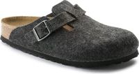 Birkenstock Boston Unisex Wol Grijs Effen Instappers 43
