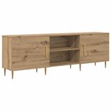 vidaXL TV-meubel 150 x 30 x 50 cm eiken ambachtelijk bewerkt hout