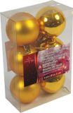Christmas Gifts Edco Eindhoven Bv Christmas Gifts Kerstballen - 6x st - goud - D6 cm - kunststof