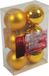 Christmas Gifts Edco Eindhoven Bv Christmas Gifts Kerstballen - 6x st - goud - D6 cm - kunststof