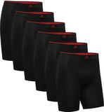 DANISH ENDURANCE Bamboe Boxershorts - Boxers met Lange Pijpen Ademend Ondergoed - Heren - 6 paar - M