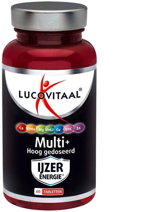 Lucovitaal Multi IJzer Energie Hoog Gedoseerd - 60 tabletten