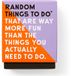 Random Justin Hamilton Random Things To Do Box