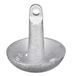 Attwood 9941-1 Gietijzer, 8 lbs breed paddenstoelanker met groot stalen oog, zilverkleurige afwerking