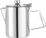 HENDI Koffie-/theekan – roestvrij staal – scharnierend deksel – vaatwasmachinebestendig – 0,3L