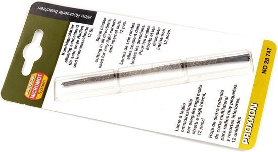Proxxon Micromot 28747 Ronde zaagbladen zonder dwarsstift, zaagt aan alle kanten - 12 stuks