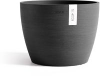 Ecopots Stockholm 40x30 cm donkergrijs kunststof bloempot