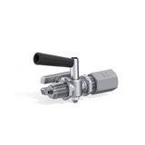 RIEGLER 102658-9021/ES Manometer afsluitkraan, pin - spanmof, ES 1.4571, G 1/2, 1 stuk