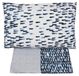 Ensemble de literie pour lit double, jacquard, bleu roi