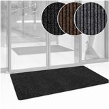 ANRO Deurmat Mischa Zwart 120x80cm – Schoonloopmat Antislip Rubber