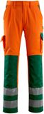 Mascot Safe Compete Broek met kniezakken 07179-860 - hi-vis oranje/groen - C45 - 82