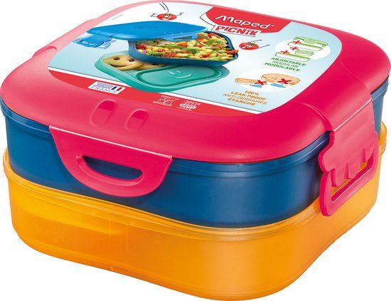Maped Picnik Concepts 3in1 Lunchbox - Rood, Blauw, Geel