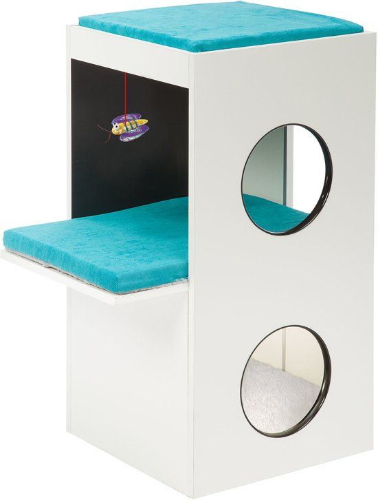 Ferplast Krabpaal / Kattenmeubel Blanco 40X55X80 CM