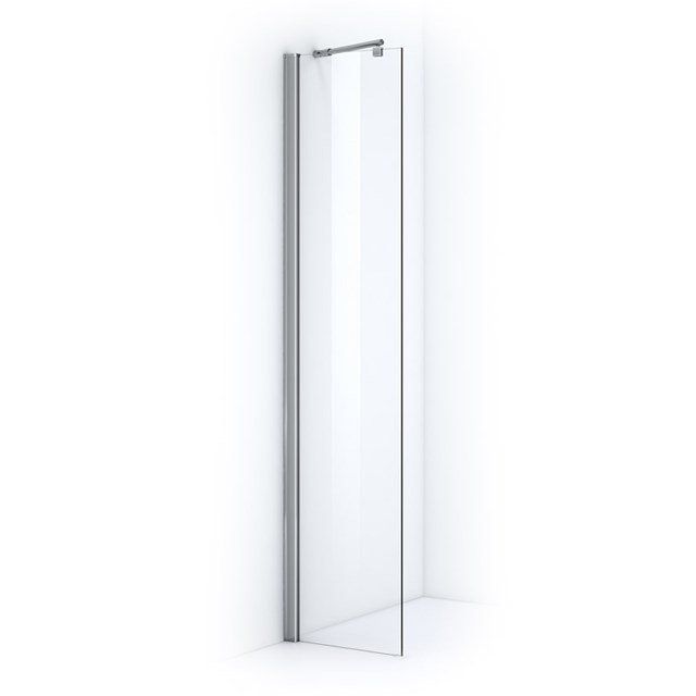 Maxaro Douchewand Inloopdouche Zircon Comfort 50cm Veiligheidsglas 6 mm Chroom