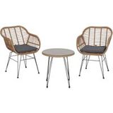 SIENA GARDEN Tiros set de meubles pour balcon, 3 pièces