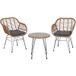 SIENA GARDEN Tiros set de meubles pour balcon, 3 pièces