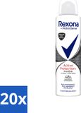 Rexona 20 x Protection Active Invisible Déodorant Spray - 150 ml