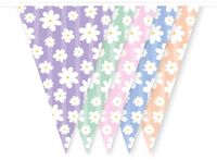 Globos guirlande de fleurs marguerites pastel décoration de fête 10 mètres.