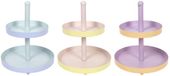 Merkloos Etagere 2-tone metaal 2-laags Ø20xh23cm