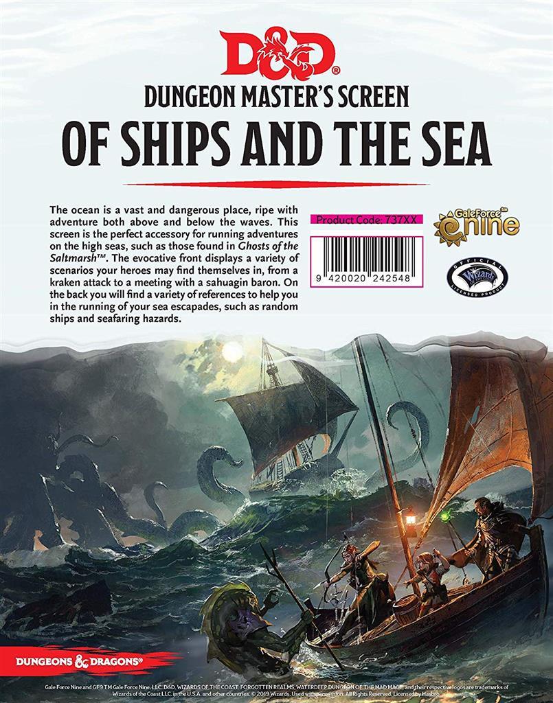 GaleForce9 D&D - Of Ships and the Sea DM Screen