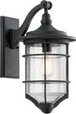Kichler Royal Marine LED Wandlamp Buitenlamp | E27 | IP44 | Dimbaar | Distressed Black