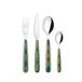 Guzzini - FUSION Set van 24 bestek - Smaragdgroen - 28195069