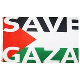 AZ FLAG Vlag Palestina Save Gaza 150 x 90 cm polyester 100D 2 oogjes