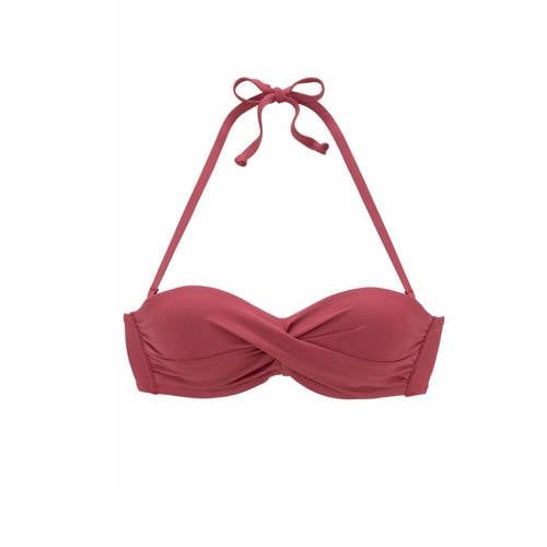 s.Oliver Voorgevormde Strapless Bandeau Bikinitop - Brique