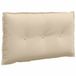 vidaXL Coussin de dossier crème 80 x 50 cm microfibre tissu