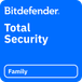 Bitdefender Total Security Family 25 apparaten 2 Jaar