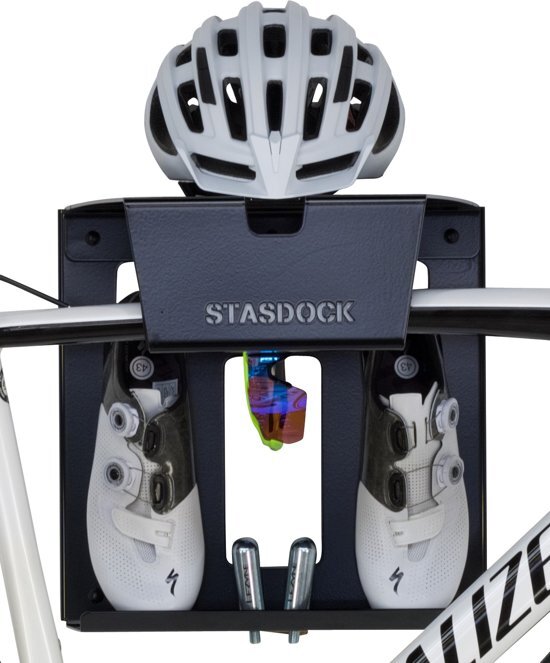 Stasdock Happy Black - Wand fietsbeugel - Fiets ophangsysteem