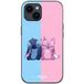Maniacase Housse de protection iPhone 15 Plus Stitch Angel mignon bleu rose