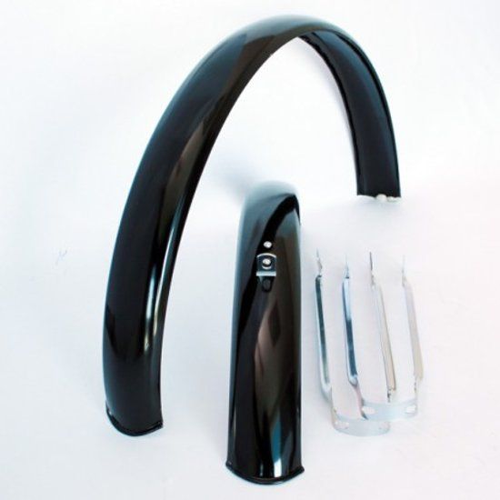 Curana Spatbord Set Atb Staal 20 Inch Zwart