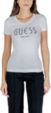 Guess Printed Short Sleeve Round Neck T-Shirt Wo - White Shirts