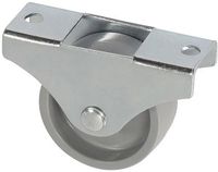 Dörner + Helmer Bokwiel - 45 x 17 mm - Kunststof Wiel - Grijs - 50 kg
