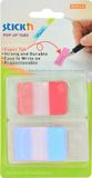 Stick'n Bladwijzers - Extra stevig - Sticky index tabs - 38x24mm - Rood - Blauw - 20 tabs in houder