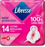 Libresse Maandverband - Ultra Regular+ - Voordeelverpakking 16 x 14 stuks