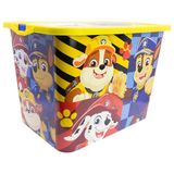 STOR Paw Patrol Opbergbox met Kliksluiting 23 Liter - Kunststof Organizer voor Speelgoed en Kinderkamer Opbergen