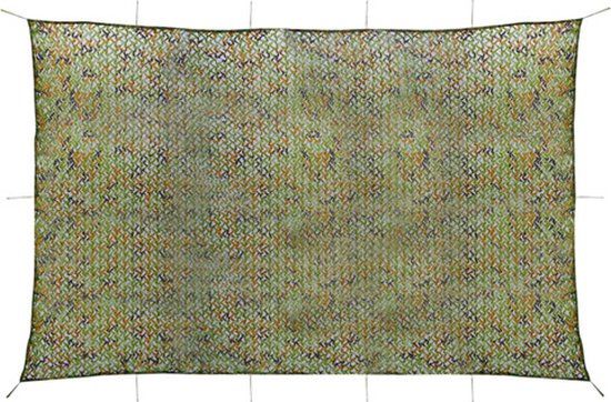 vidaXL Camouflagenet met opbergtas 5x7 m groen