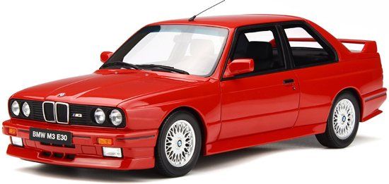 BMW M3 E30 1986 Rood 1:18 Solido
