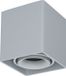 HOFTRONIC Vierkante LED Opbouwspot Esto - Kantelbaar - GU10 - Plafondspot - Binnen - Vervangbare afdekring - Grijs