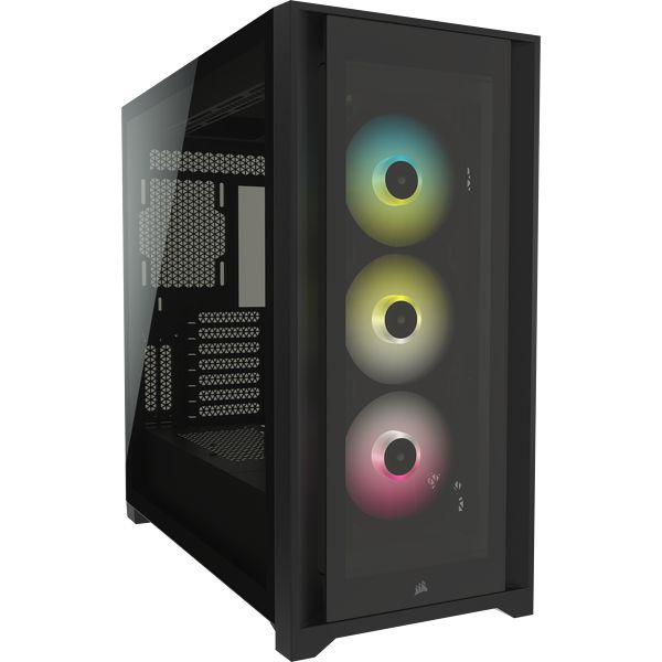 Corsair iCUE 5000X RGB Midi Tower - Black