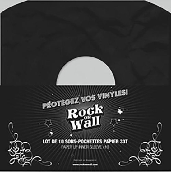 Rock On Wall Papieren hoezen voor vinyl (zwart) (10 stuks)