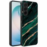Smartphonica Geschikt voor Samsung Galaxy S26 Plus Telefoonhoesje met marmer opdruk - TPU backcover case marble design - Goud Groen