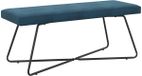 vidaXL - Canapé - Bleu - 110 x 40 x 45 cm - velours