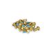 Funn Funn Remschijfbouten – 15 stuks Torx T25 M5 x 10 mm stalen schroeven voor 6-bouts fietsrotors, stalen rotorbouten voor MTB en racefiets (Goud)