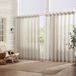 Elrene Home Fashions Carmen Extra Breed Binnen/Buiten Sheer Doorloop Venster Gordijnpaneel, 114" x 108" (1, natuurlijk
