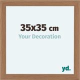 yd. Cadre photo 35x35 cm - Noyer Clair - MDF - Como